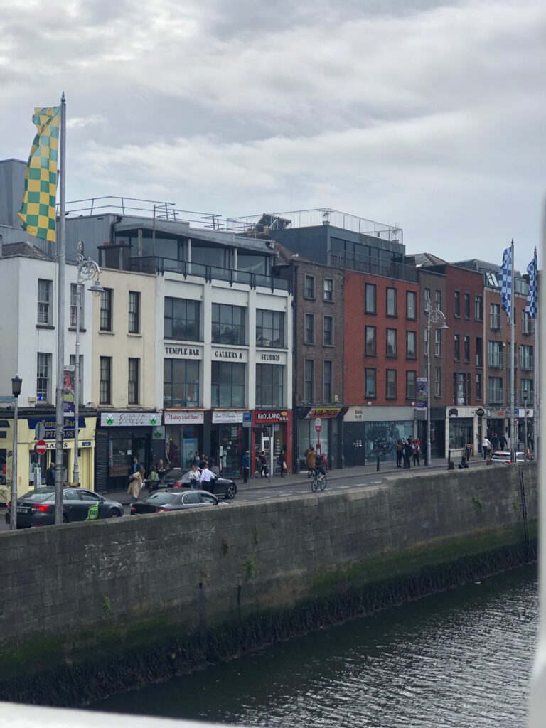 Busy streets of Dublin City