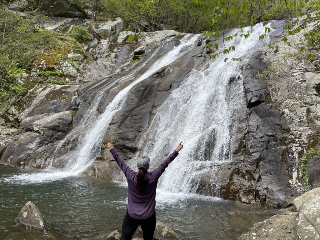 White Oak Canyon Upper Falls Trail Waterfall Shenandoah National Park 